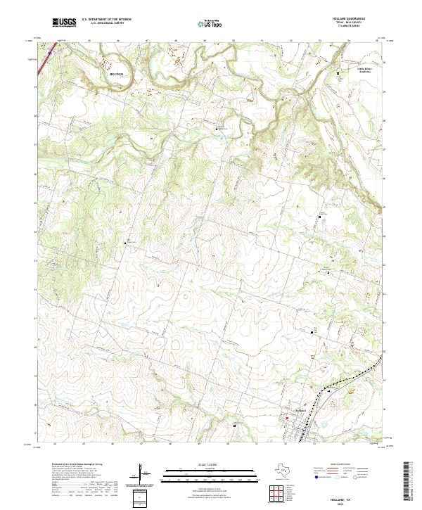 Holland 2022 topographic map thumbnail