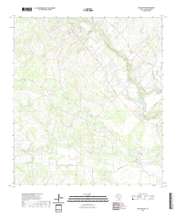 Holland Dam 2022 topographic map thumbnail