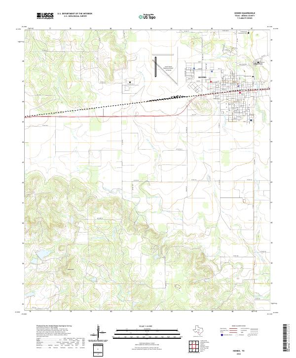 Hondo 2022 topographic map thumbnail