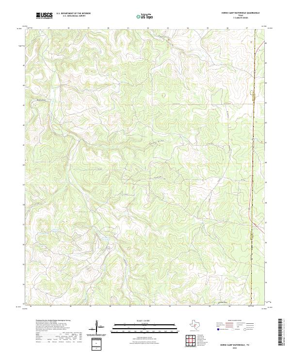 Horse Camp Waterhole topographic map thumbnail