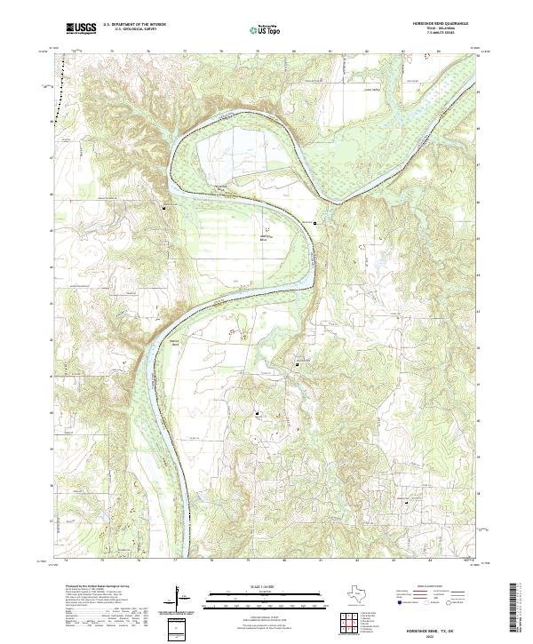 Horseshoe Bend topographic map thumbnail