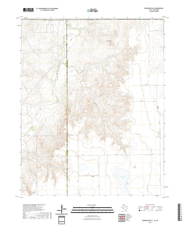 Horseshoe Hill topographic map thumbnail