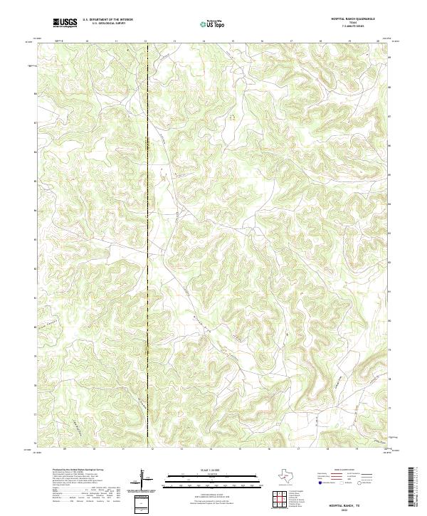 Hospital Ranch topographic map thumbnail