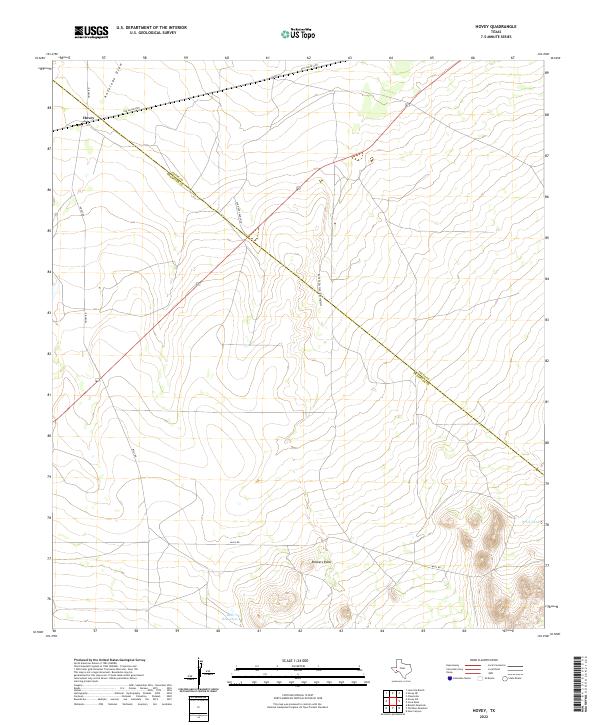 Hovey topographic map thumbnail