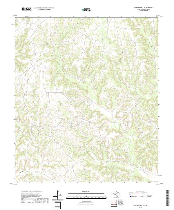 Howards Well NE 2022 topographic map thumbnail