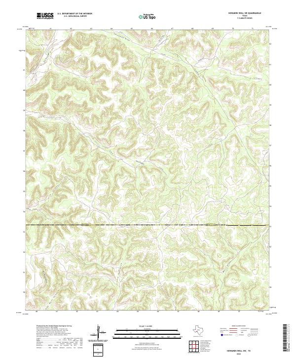 Howards Well SW topographic map thumbnail