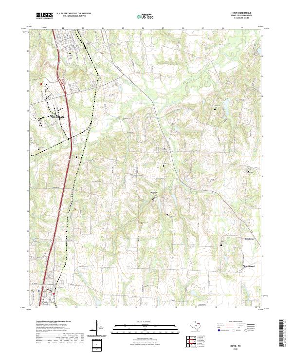 Howe topographic map thumbnail