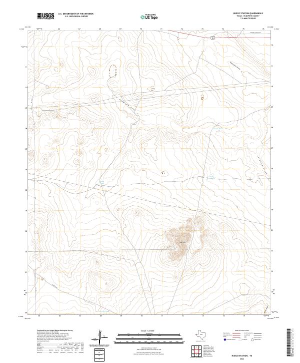 Hueco Station topographic map thumbnail