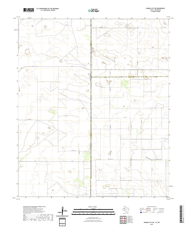 Humble City NE topographic map thumbnail