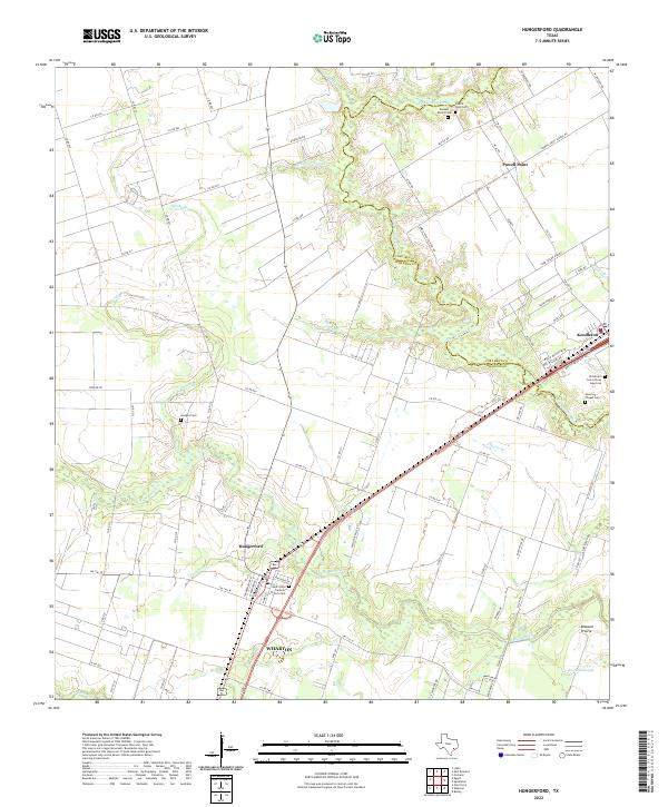 Hungerford 2022 topographic map thumbnail
