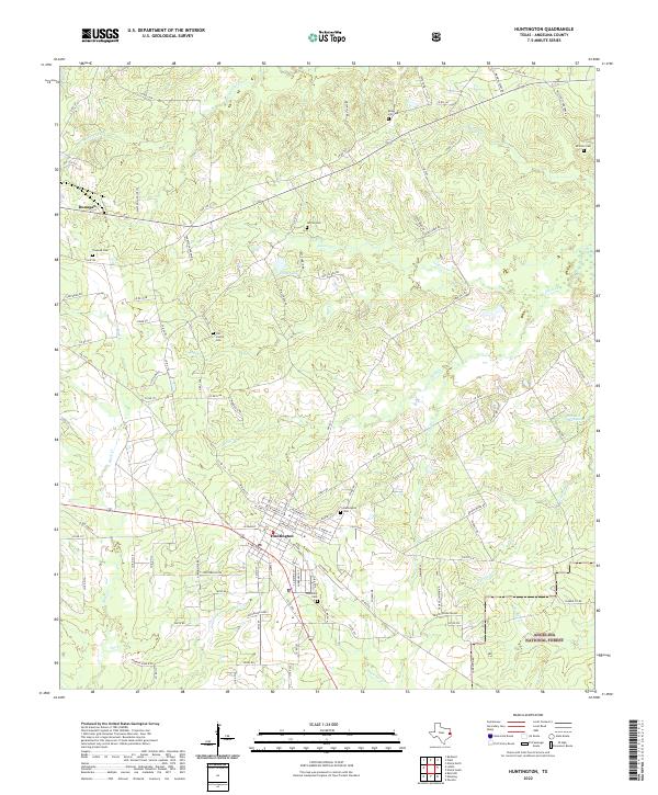 Huntington topographic map thumbnail
