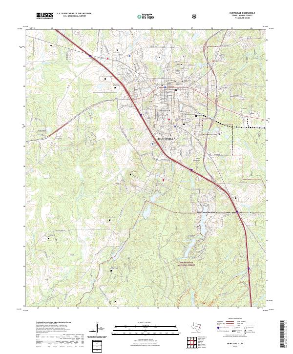 Huntsville 2022 topographic map thumbnail