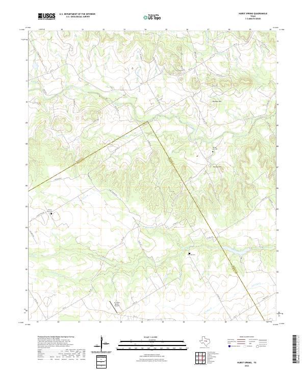 Hurst Spring topographic map thumbnail