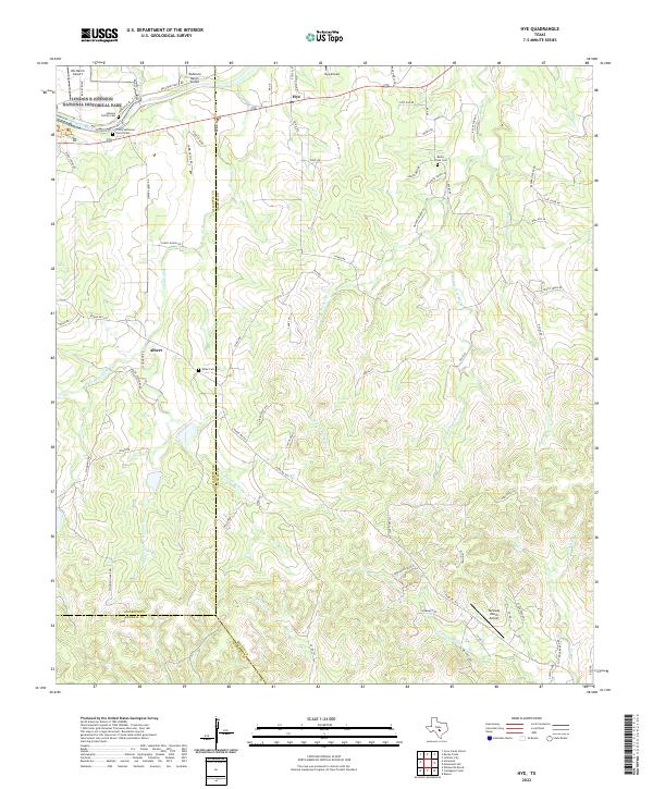 Hye topographic map thumbnail