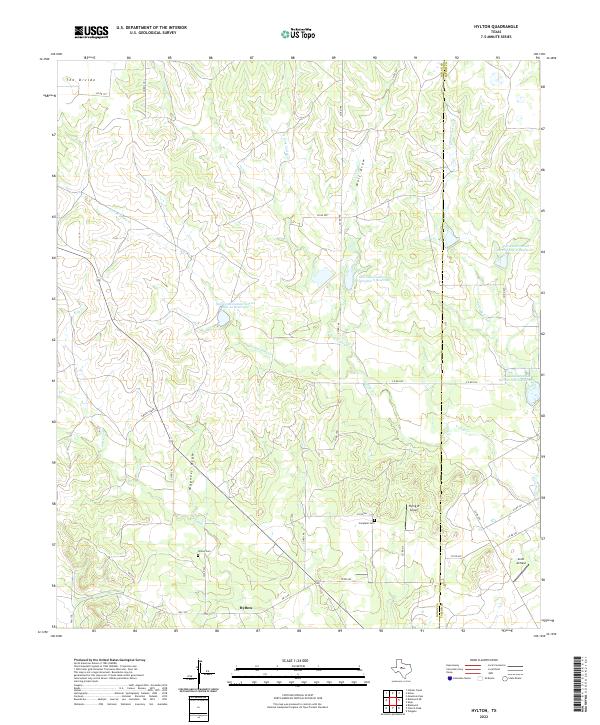 Hylton topographic map thumbnail