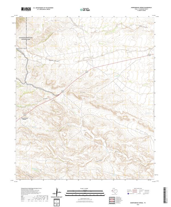 Independence Spring topographic map thumbnail