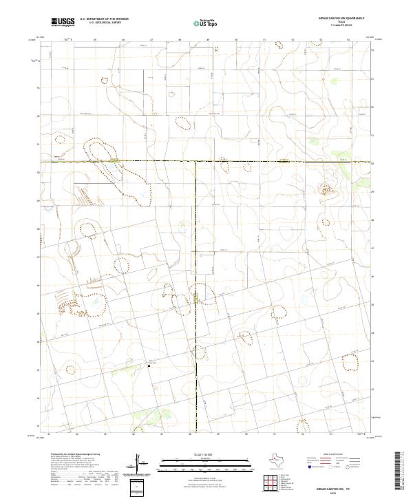 Indian Canyon NW topographic map thumbnail