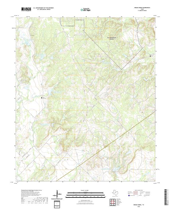 Indian Creek topographic map thumbnail