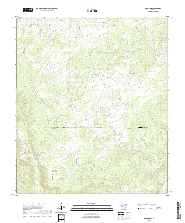 Indian Hills 2022 topographic map thumbnail