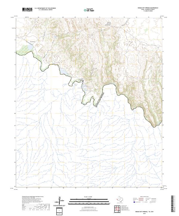 Indian Hot Springs 2023 topographic map thumbnail