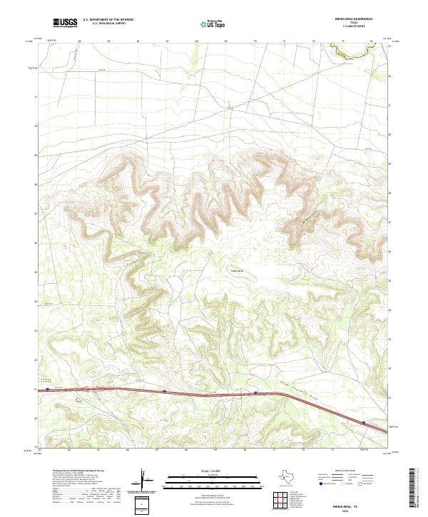 Indian Mesa 2022 topographic map thumbnail