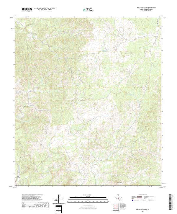 Indian Mountain topographic map thumbnail