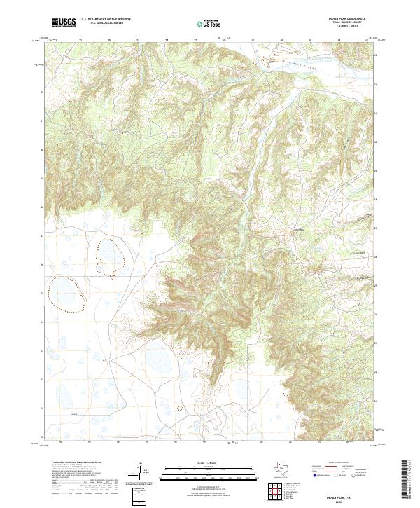 Indian Peak topographic map thumbnail