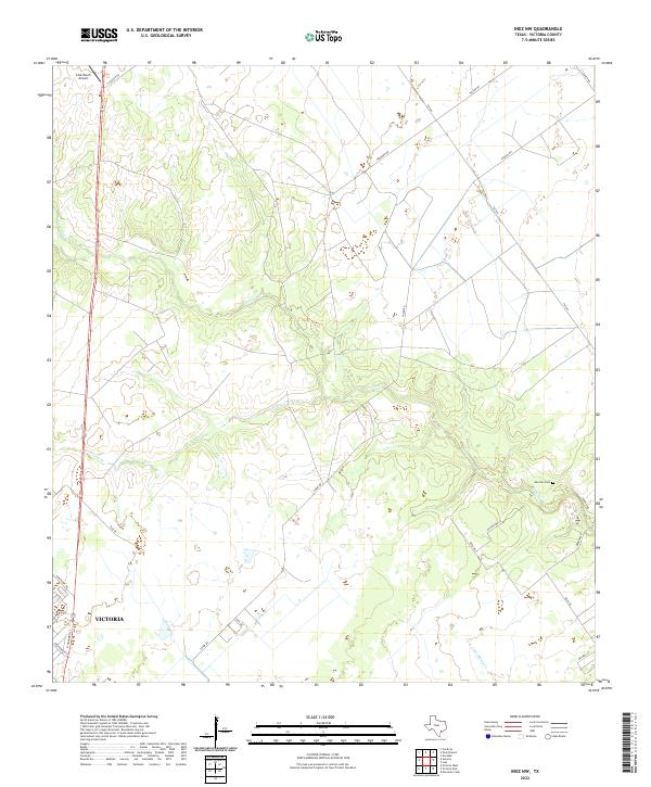 Inez NW topographic map thumbnail