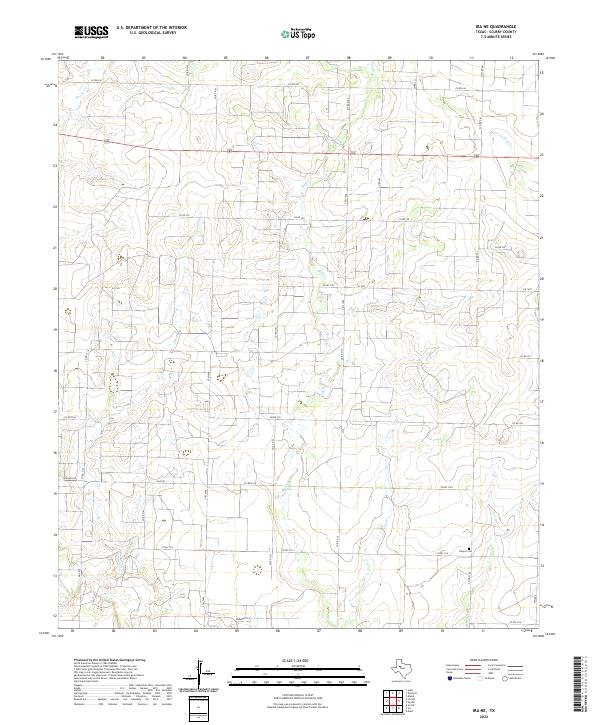 Ira NE topographic map thumbnail