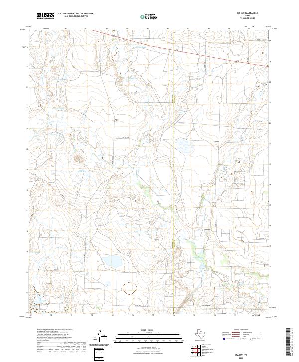 Ira NW 2022 topographic map thumbnail
