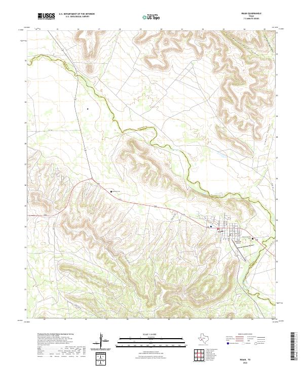 Iraan 2022 topographic map thumbnail