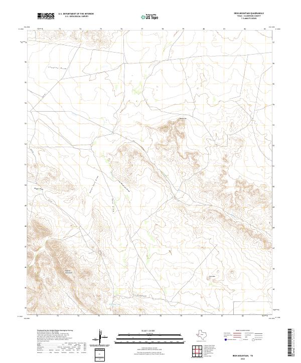 Iron Mountain 2022 topographic map thumbnail