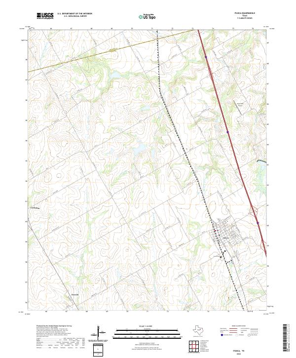 Itasca topographic map thumbnail