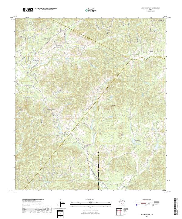 Jack Mountain topographic map thumbnail