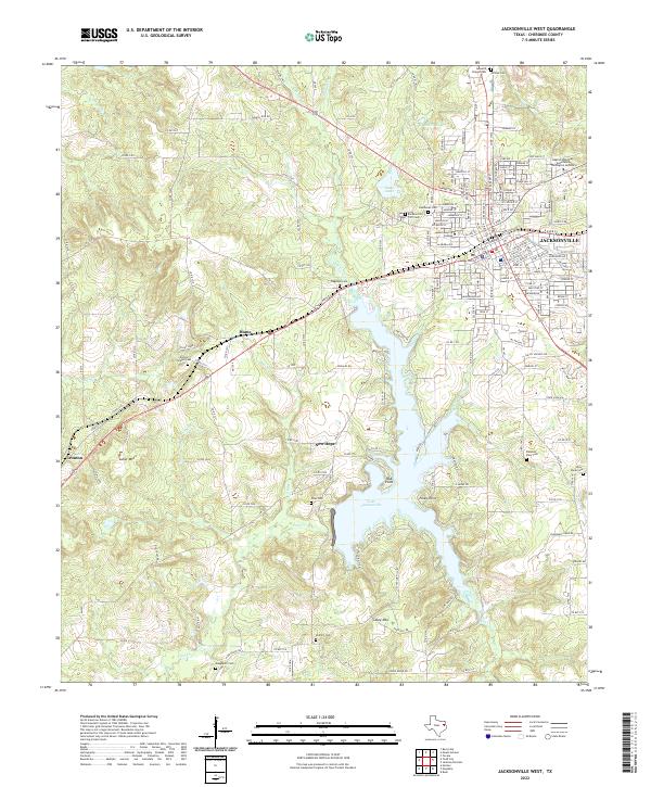 Jacksonville West topographic map thumbnail