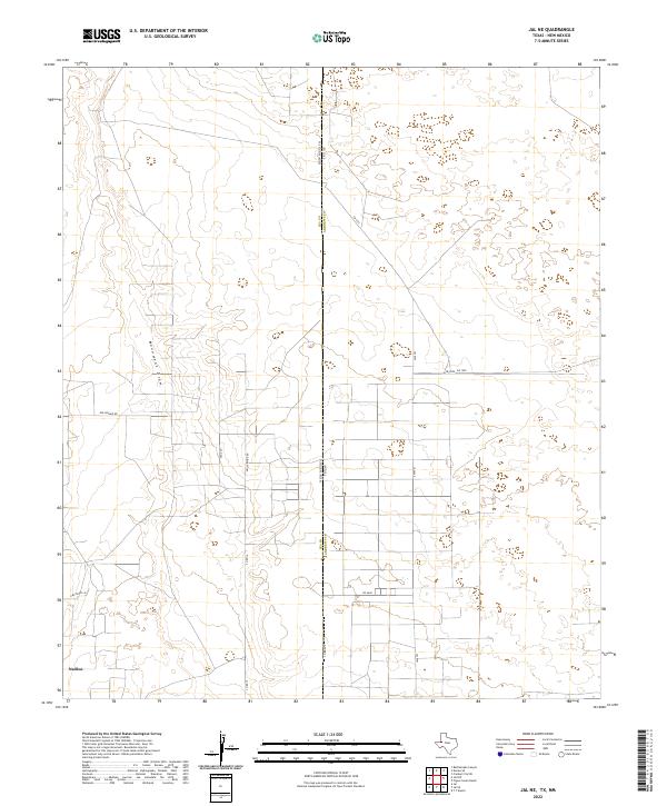 Jal NE 2022 topographic map thumbnail