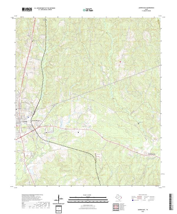 Jasper East 2022 topographic map thumbnail