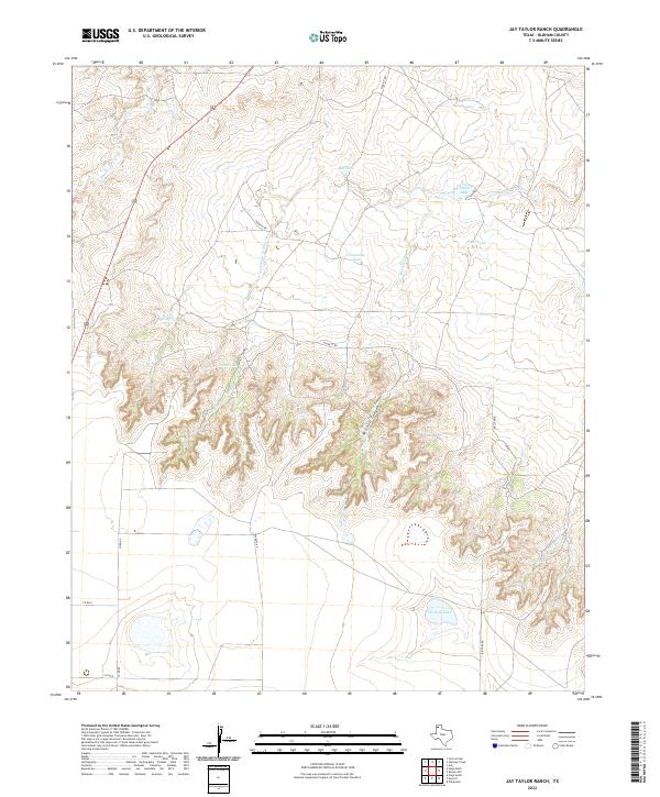 Jay Taylor Ranch 2022 topographic map thumbnail