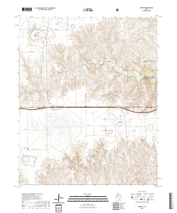 Jericho 2022 topographic map thumbnail