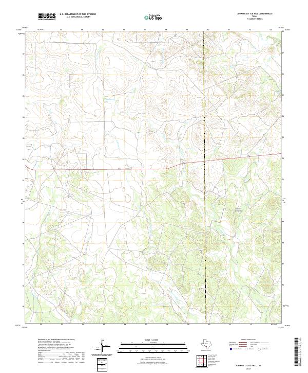 Johnnie Little Hill topographic map thumbnail