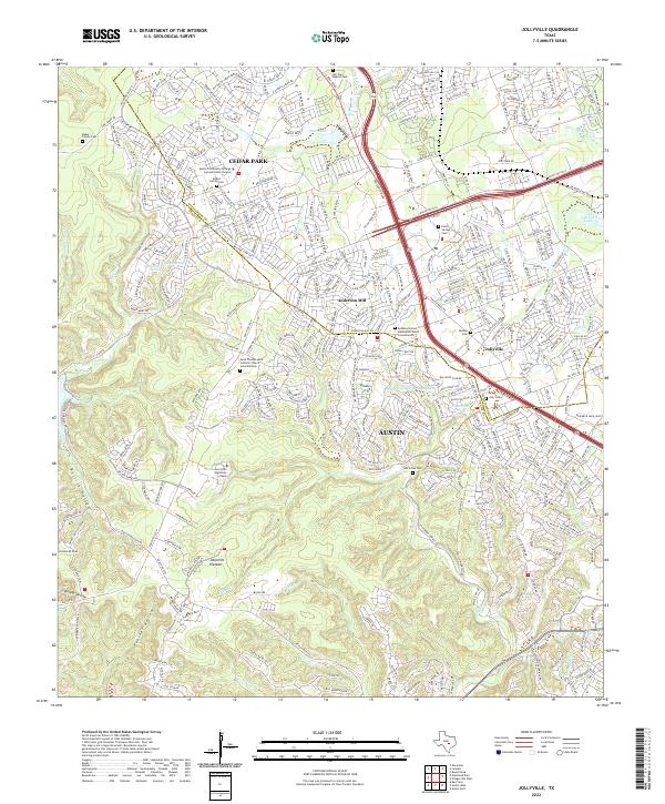 Jollyville topographic map thumbnail