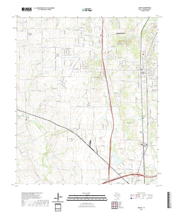 Joshua topographic map thumbnail