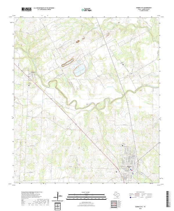 Karnes City topographic map thumbnail