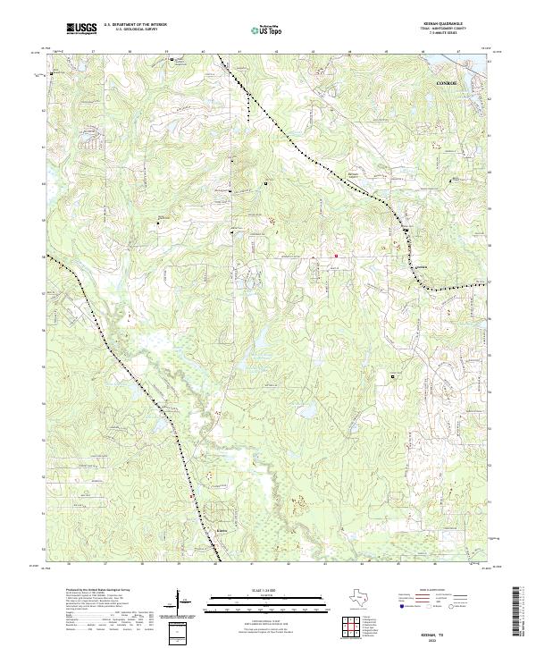 Keenan topographic map thumbnail