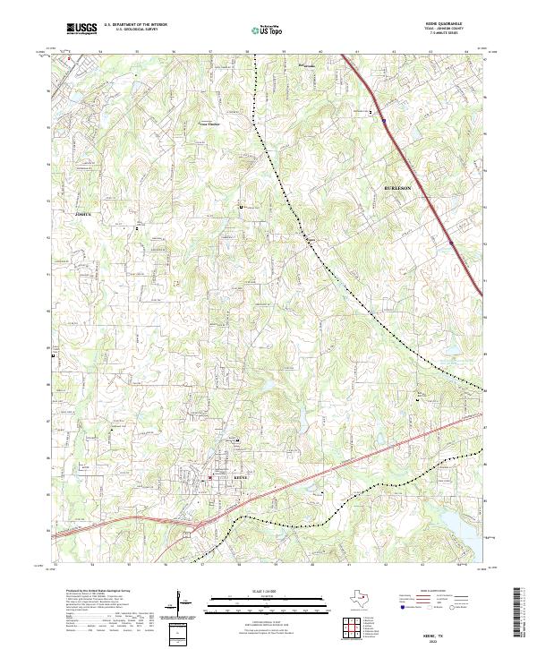 Keene topographic map thumbnail