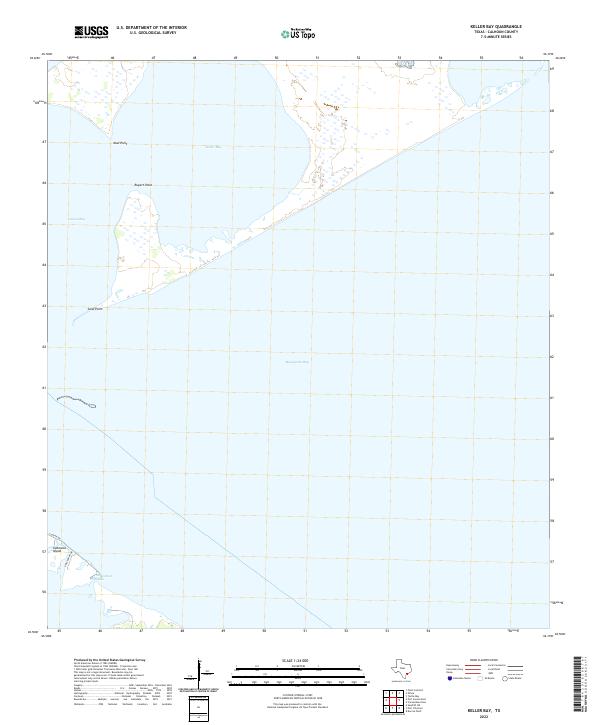 Keller Bay topographic map thumbnail