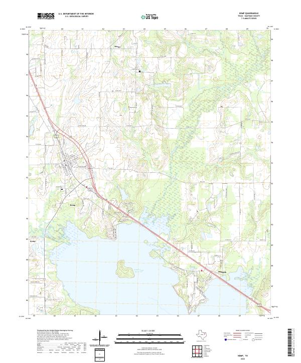 Kemp topographic map thumbnail