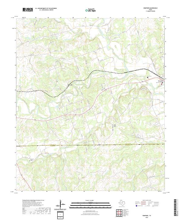 Kempner topographic map thumbnail