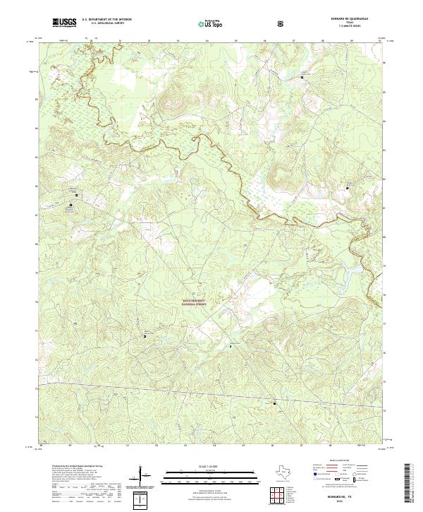 Kennard NE topographic map thumbnail