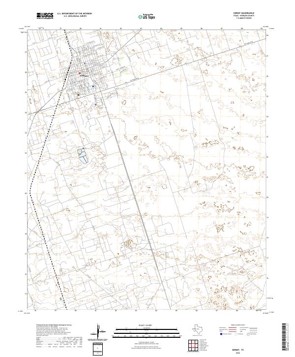 Kermit topographic map thumbnail